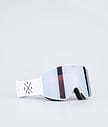 Dope Sight 2023 Ski Goggles Men White W/White Silver Mirror