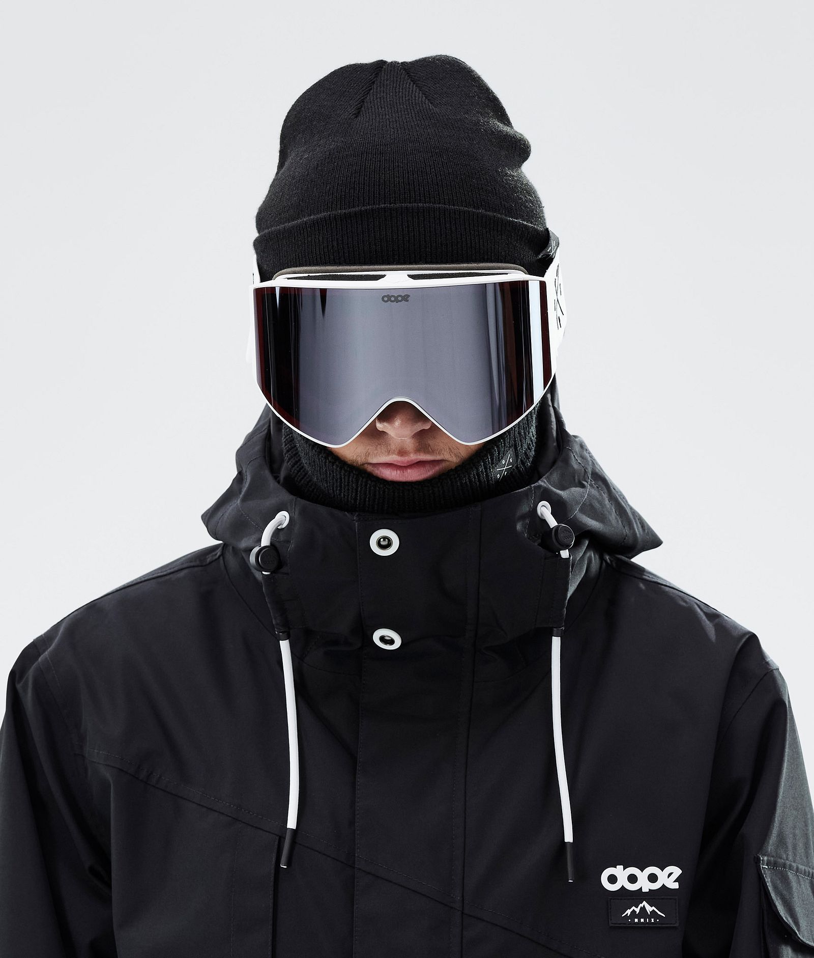 Dope Sight 2023 Ski Goggles White W/White Silver Mirror, Image 2 of 6