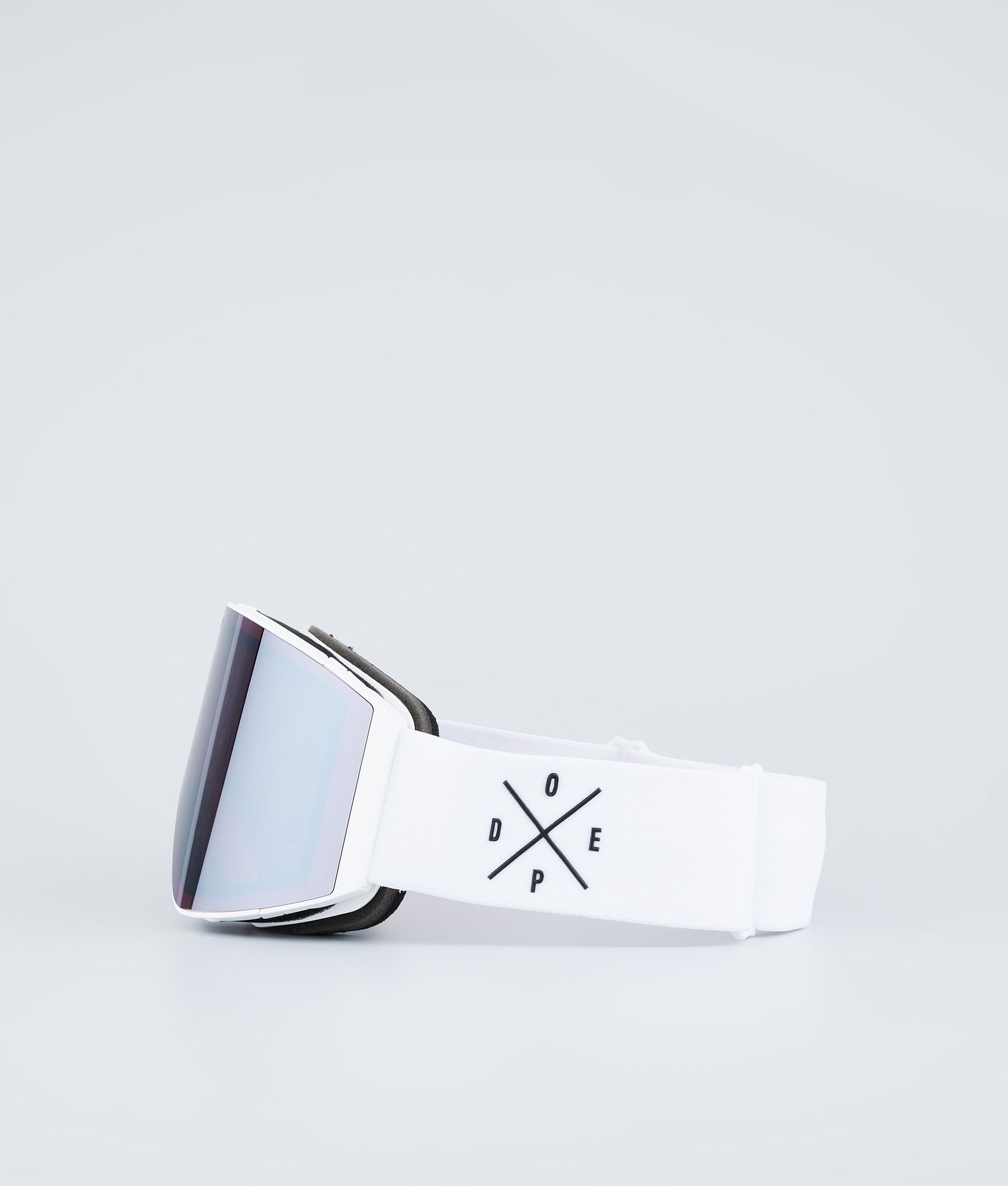Dope Sight Ski Goggles White W/White Silver Mirror