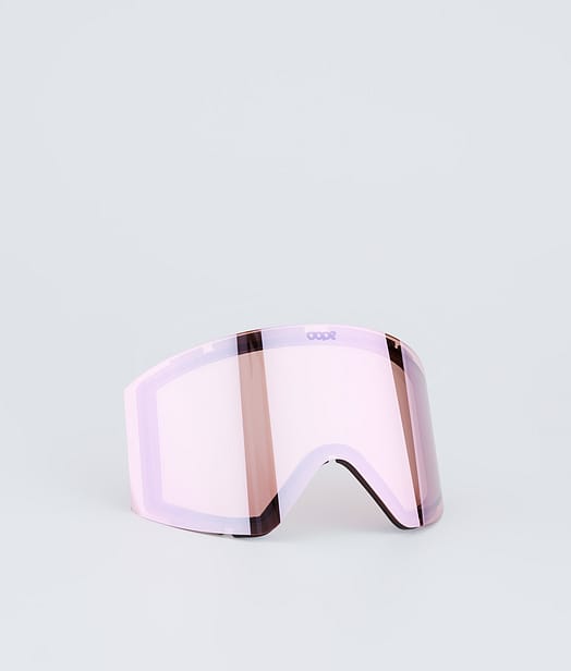 Dope Sight Goggle Lens Snow Vervangingslens Pink Mirror