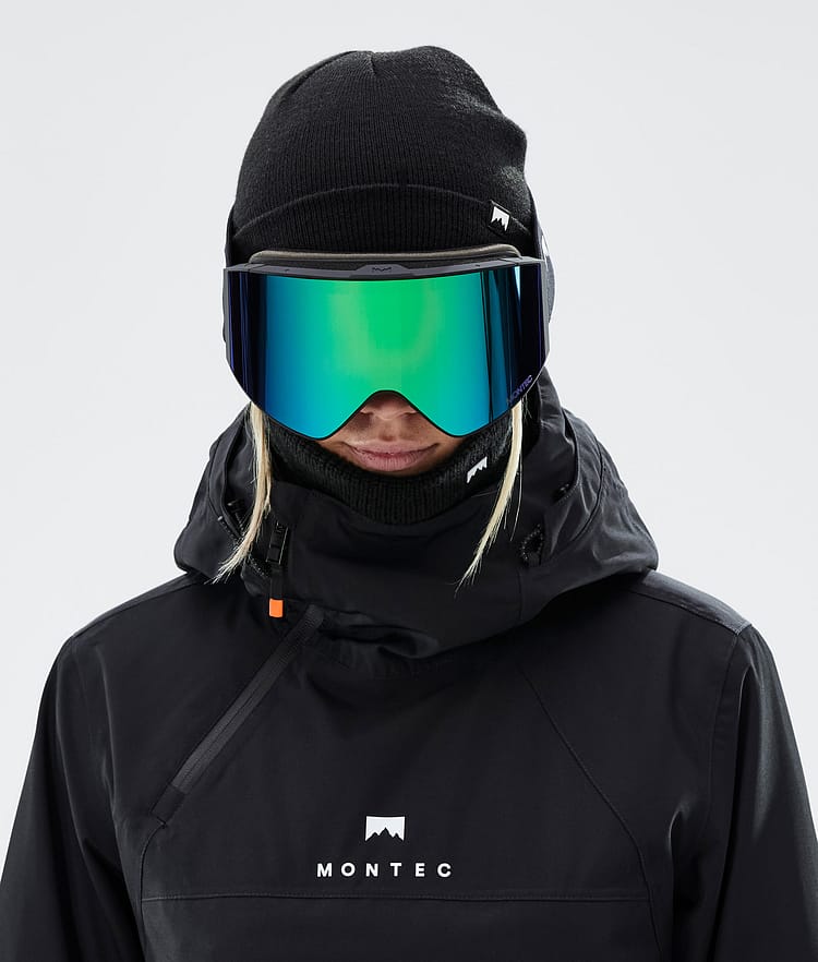 Montec Scope 2022 Gafas de esquí Hombre Black/Tourmaline Green Mirror -  Negro