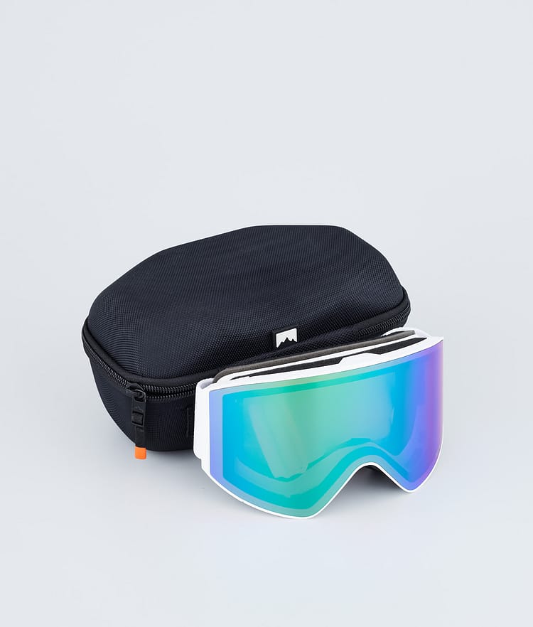 Montec Scope 2022 Gafas de esquí White/Tourmaline Green Mirror, Imagen 4 de 6