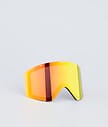 Montec Scope 2022 Goggle Lens Ecran de remplacement pour masque de ski Homme Ruby Red Mirror
