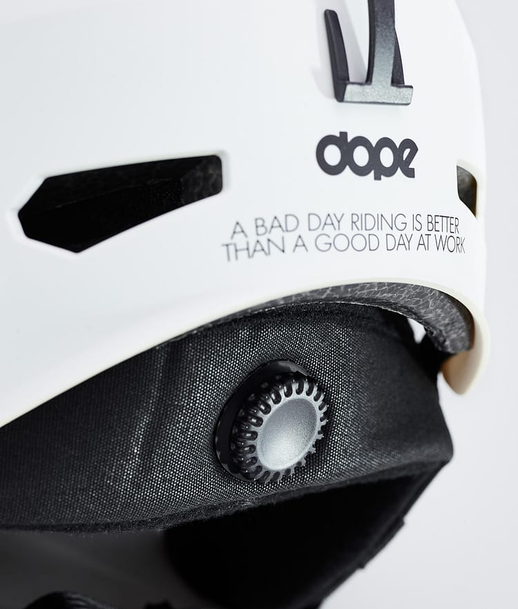 Dope Macon 2.0 Dope Classic 2022 Ski Helmet Matte White w/ Black Liner