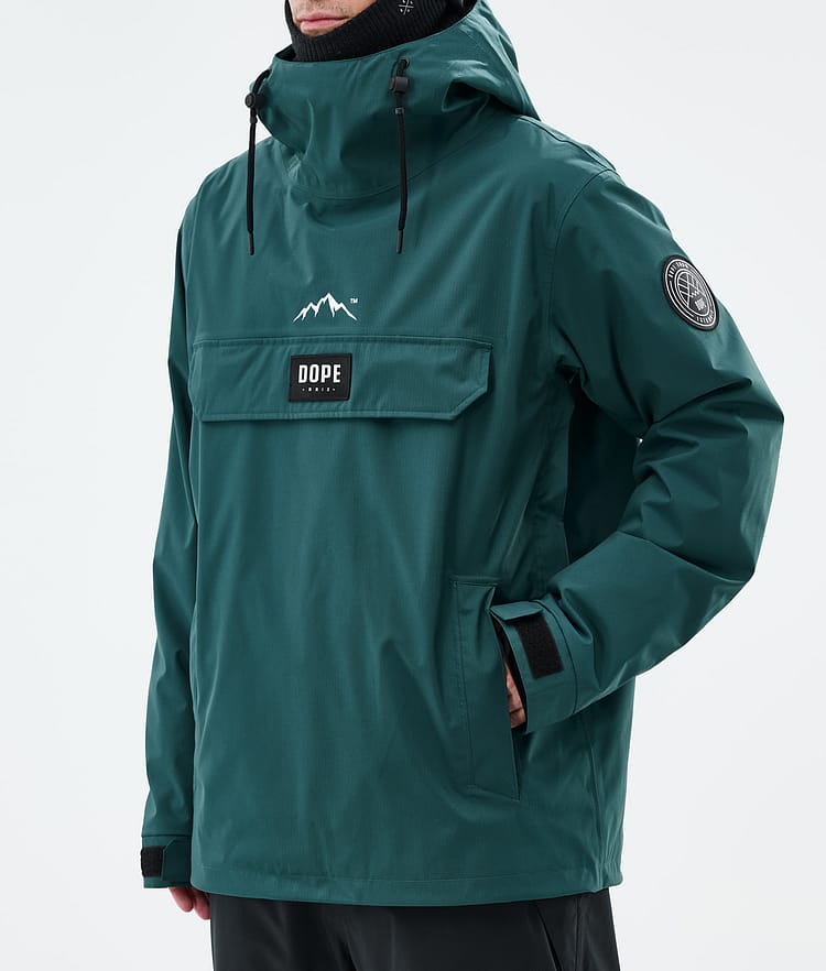 Dope Blizzard Ski Jacket Men Bottle Green, Image 7 of 8