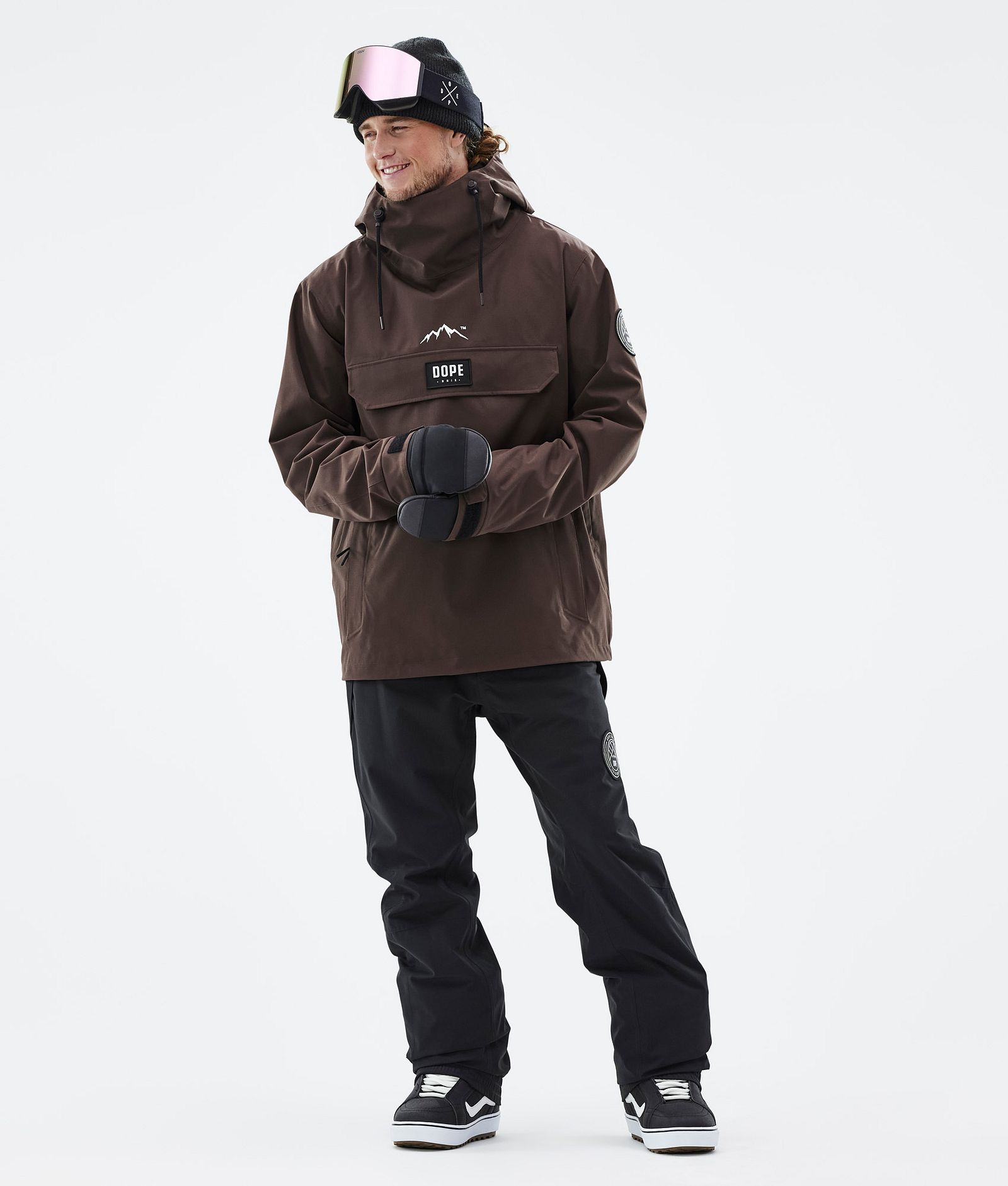 Dope Blizzard 2022 Snowboard Jacket Men Brown