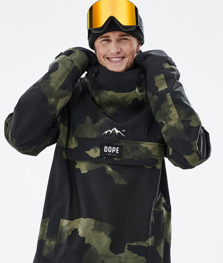 Dope Blizzard 2022 Veste Snowboard Homme Green Camo, Image 2 sur 9