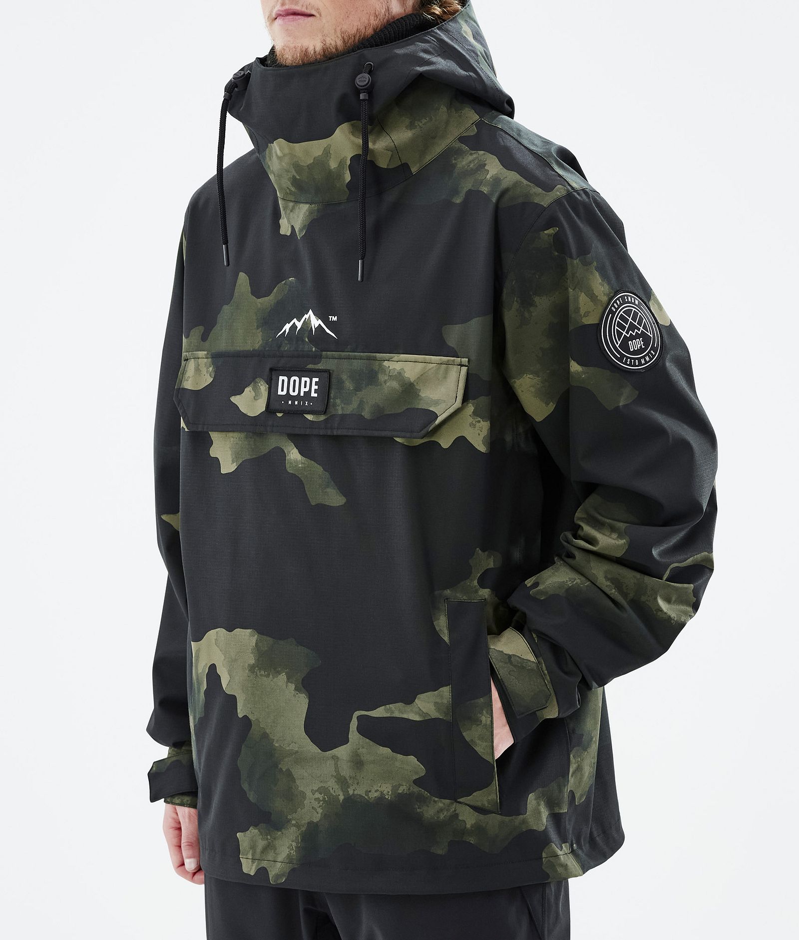 Dope Blizzard 2022 Veste de Ski Homme Green Camo, Image 8 sur 9