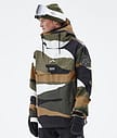 Dope Blizzard 2022 Snowboard Jacket Men Shards Gold Olive