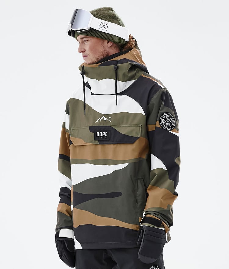 Dope Blizzard 2022 Snowboardjakke Herre Shards Gold Olive, Billede 1 af 9
