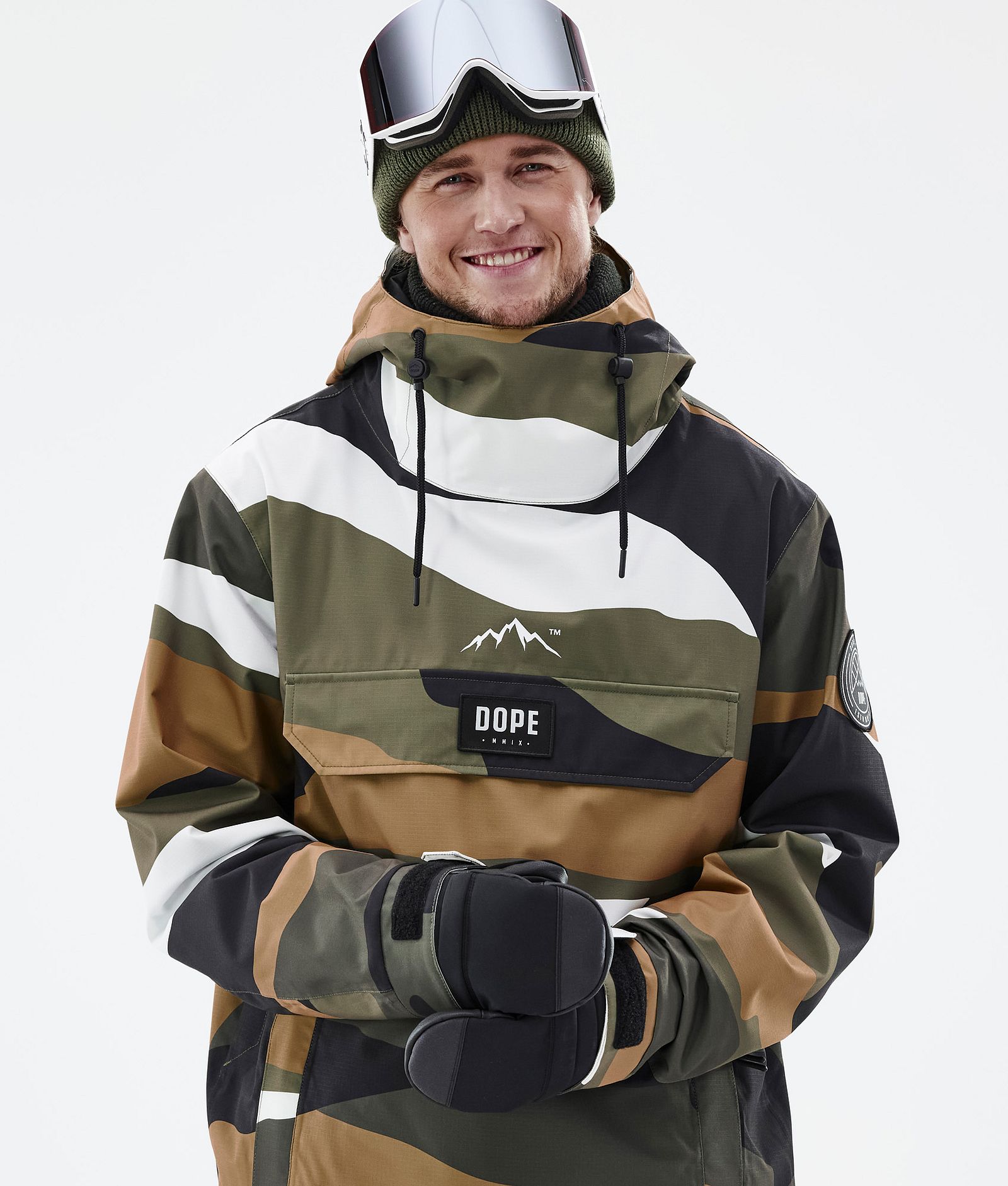 Dope Blizzard 2022 Snowboard Jacket Men Shards Gold Olive, Image 2 of 9
