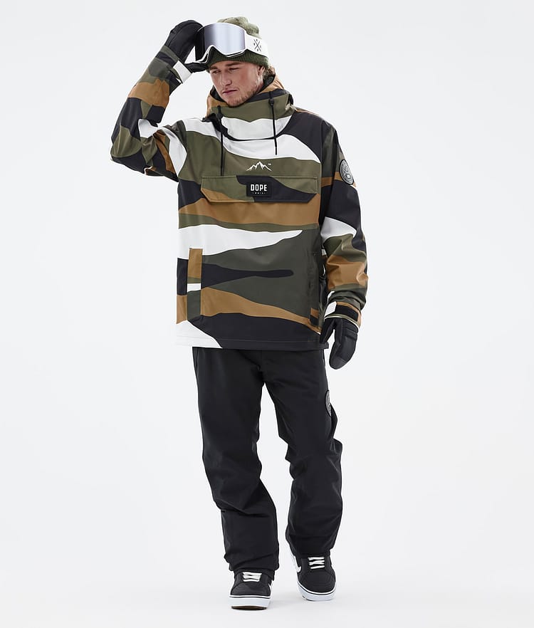 Dope Blizzard 2022 Snowboardjakke Herre Shards Gold Olive, Billede 3 af 9
