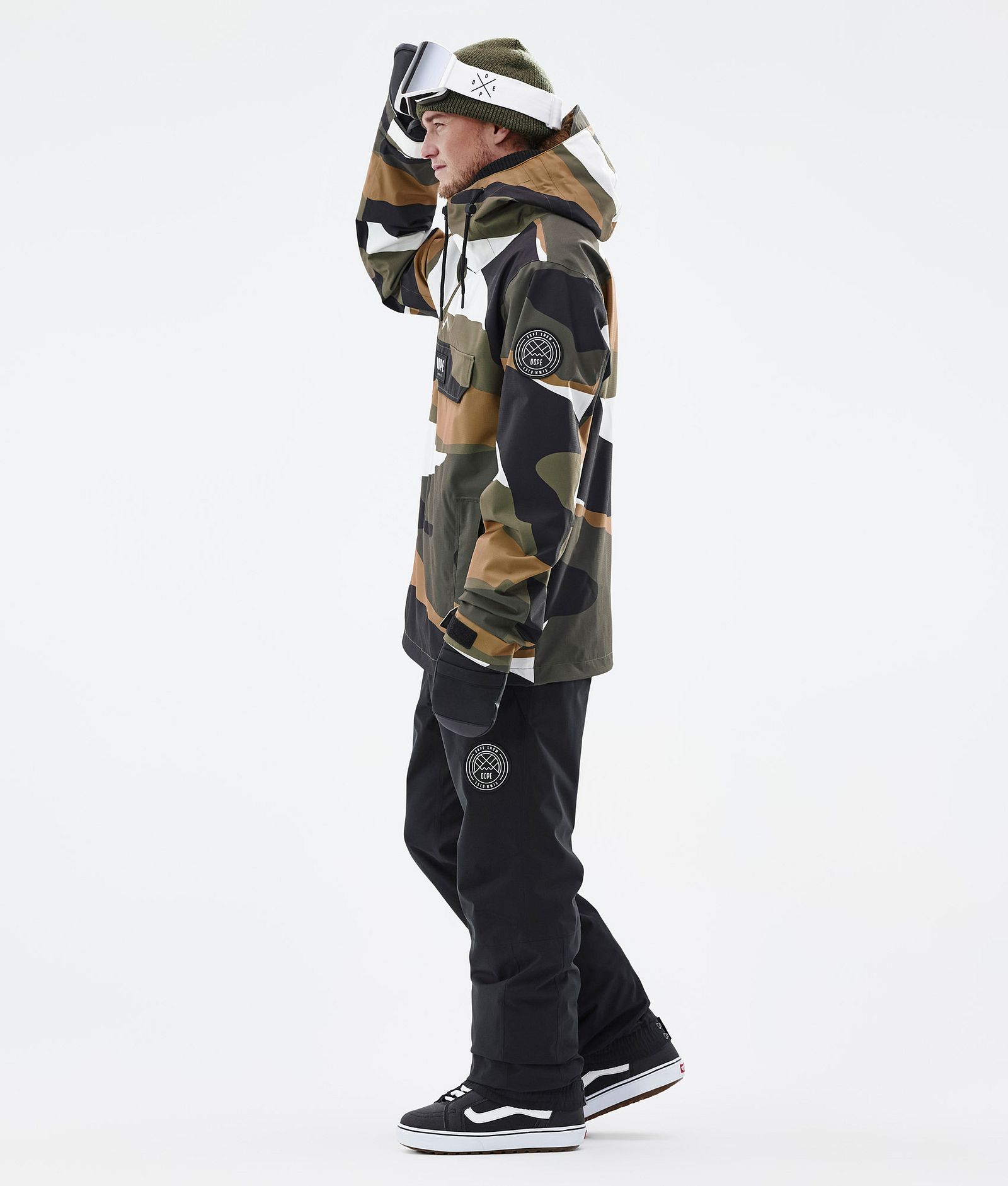 Dope Blizzard 2022 Snowboard Jacket Men Shards Gold Olive, Image 4 of 9