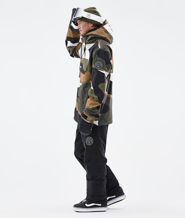 Dope Blizzard 2022 Snowboardjakke Herre Shards Gold Olive, Billede 4 af 9