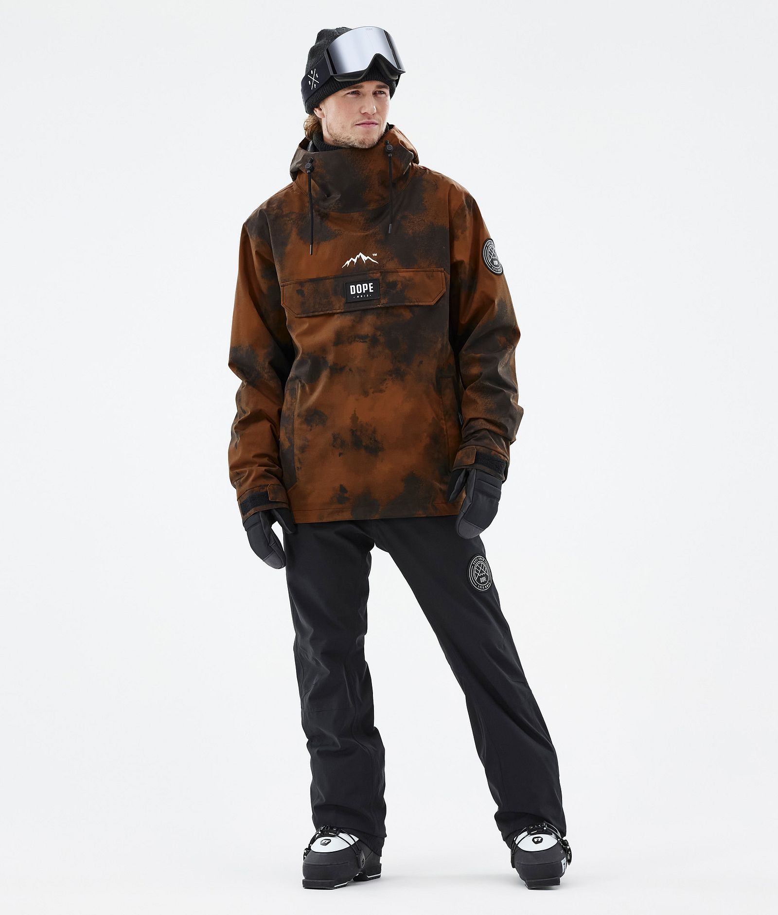 Dope Blizzard 2022 Ski Jacket Men Smudge Orange