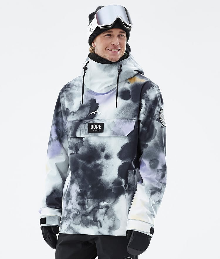 Dope Blizzard 2022 Kurtka Snowboardowa Mężczyźni Tiedye Black Purple Renewed, Zdjęcie 1 z 9