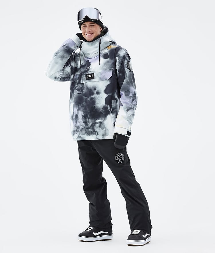Dope Blizzard 2022 Snowboard Jacket Men Tiedye Black Purple Renewed, Image 3 of 9