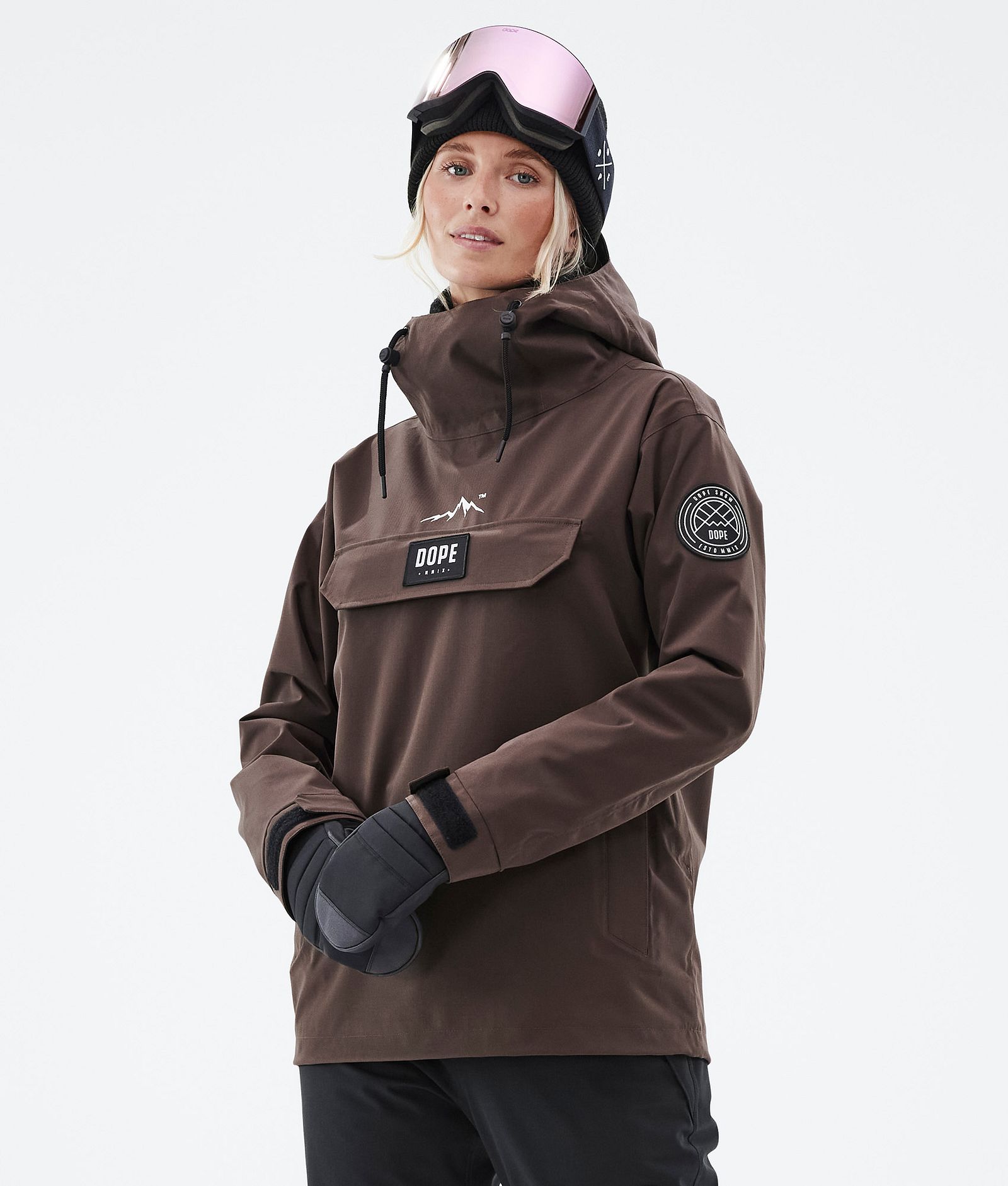 Dope Blizzard W 2022 Snowboard Jacket Women Brown Renewed, Image 1 of 9
