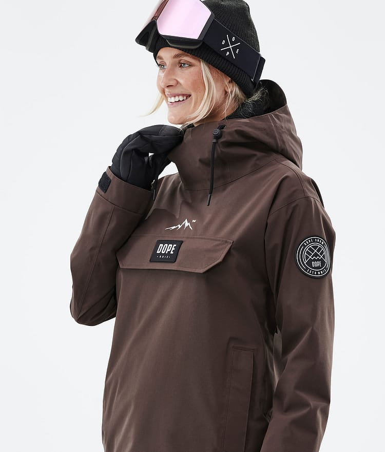 Dope Blizzard W 2022 Snowboard Jacket Women Brown Renewed