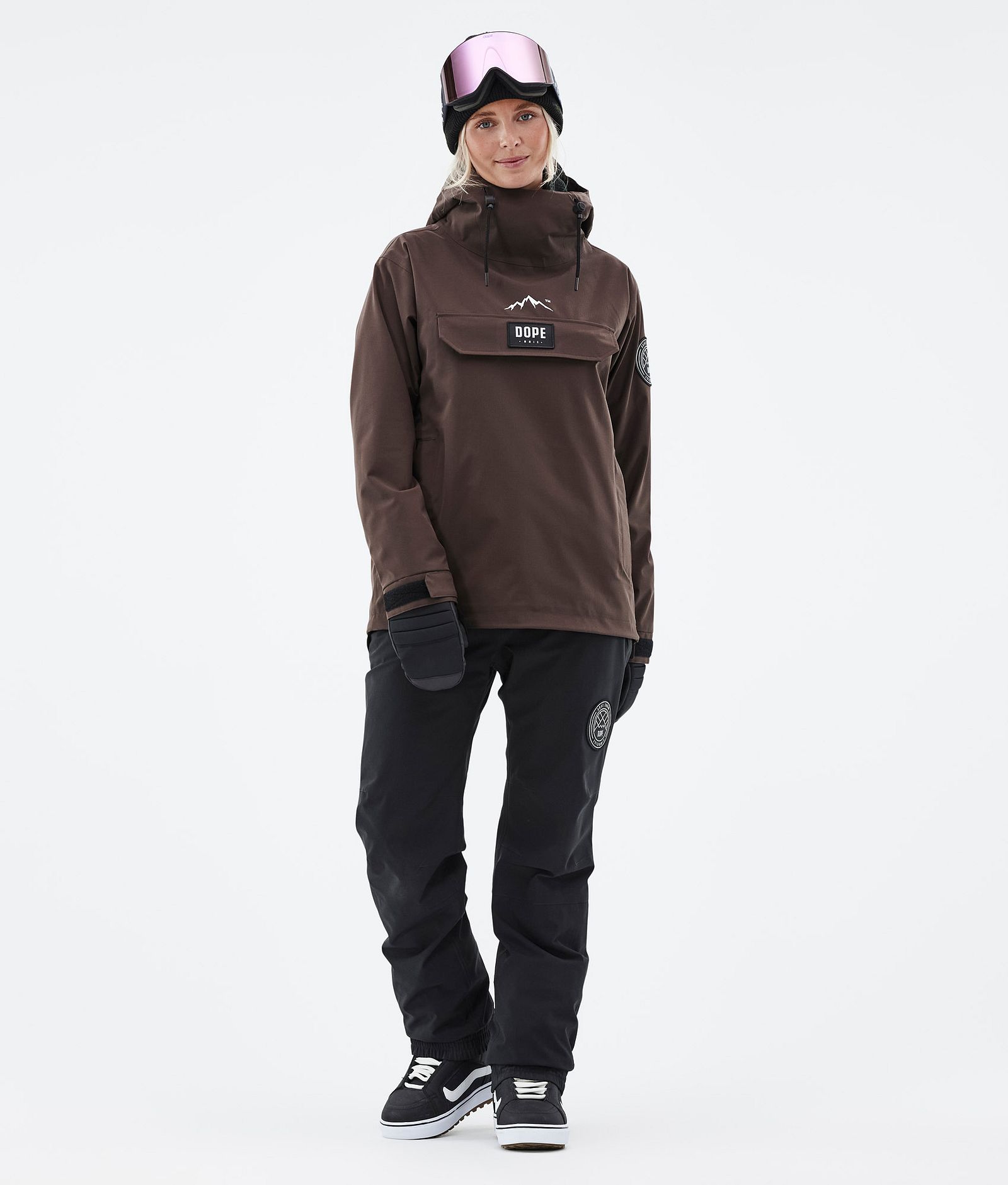 Dope Blizzard W 2022 Snowboard Jacket Women Brown Renewed, Image 3 of 9