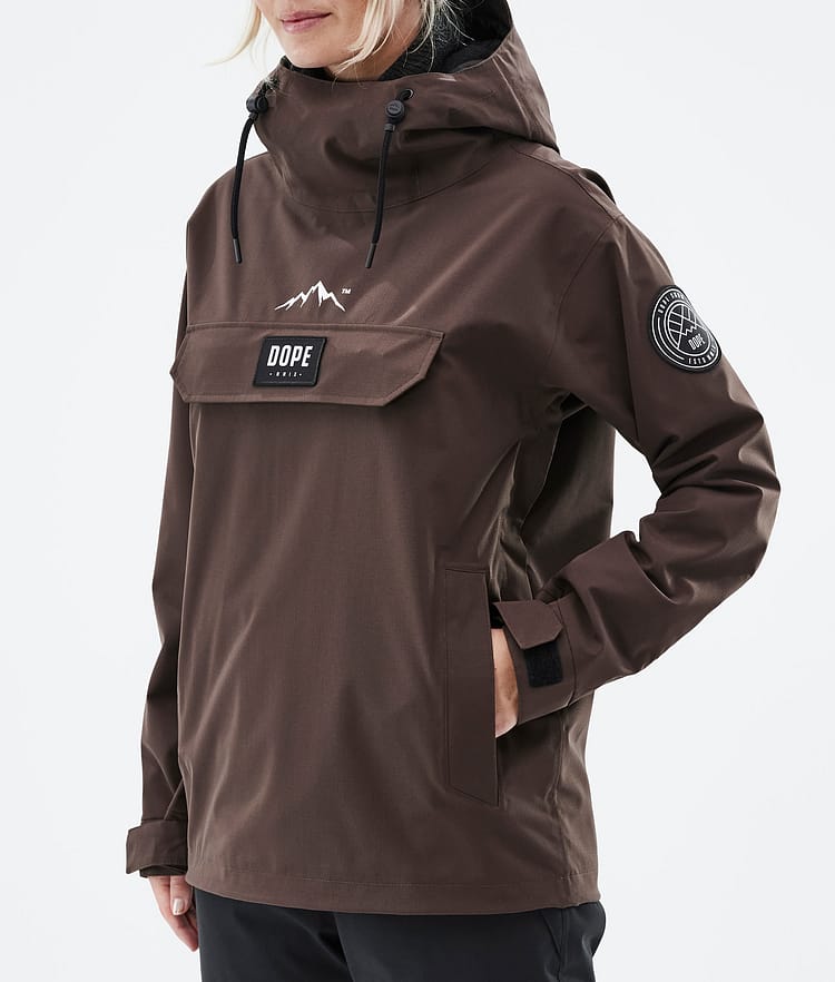 Dope Blizzard W 2022 Snowboard Jacket Women Brown, Image 8 of 9