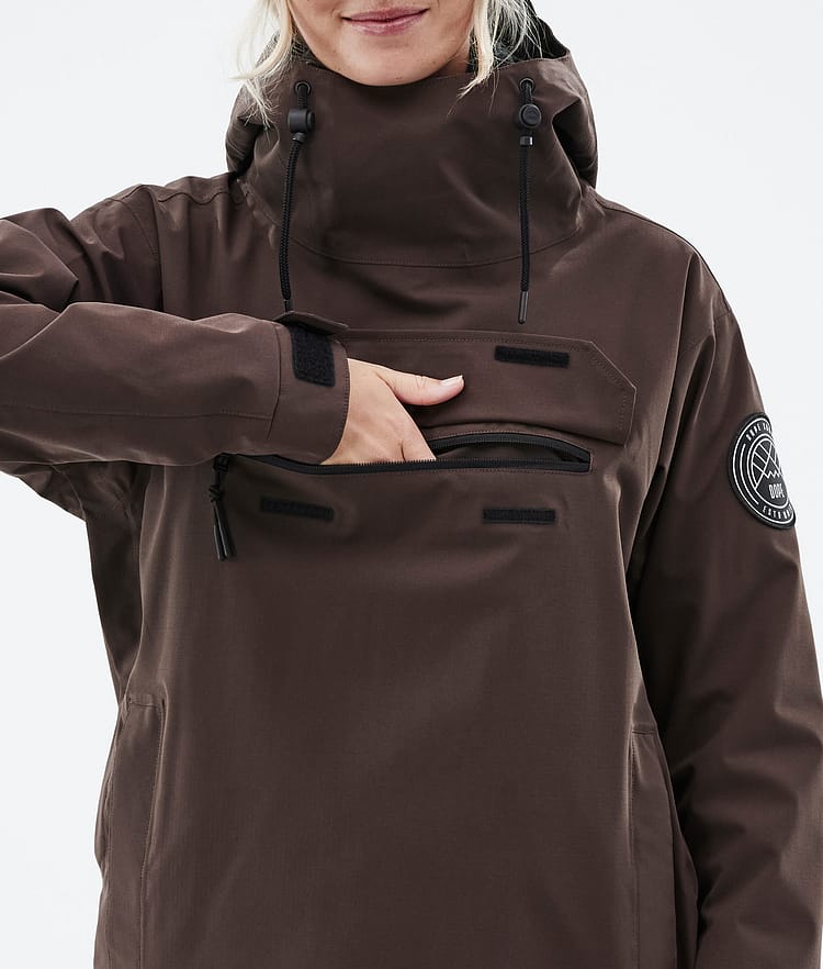 Dope Blizzard W 2022 Snowboardjacke Damen Brown, Bild 9 von 9