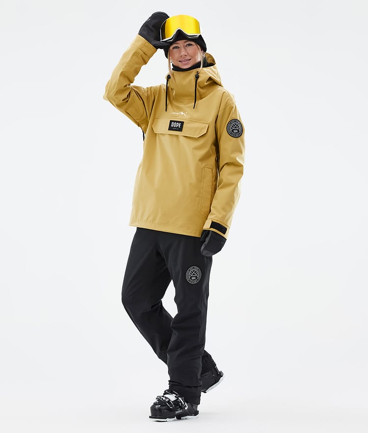 Dope Blizzard W 2022 Veste de Ski Femme Ochre, Image 3 sur 9