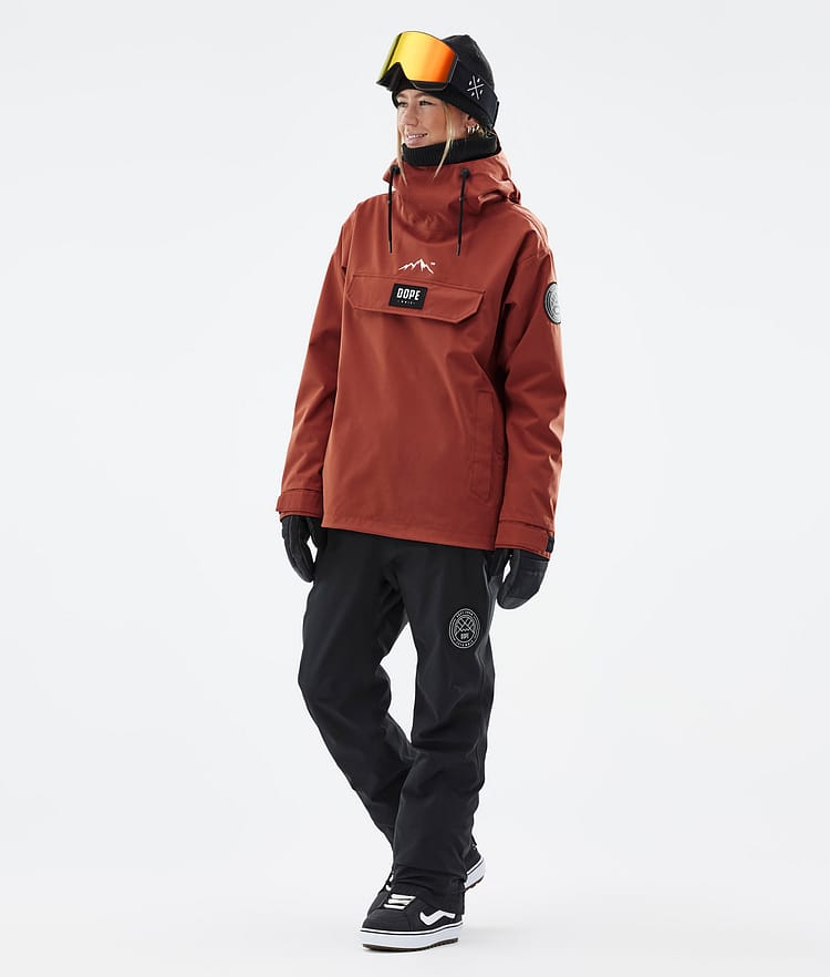 Dope Blizzard W 2022 Veste Snowboard Femme Rust, Image 3 sur 9