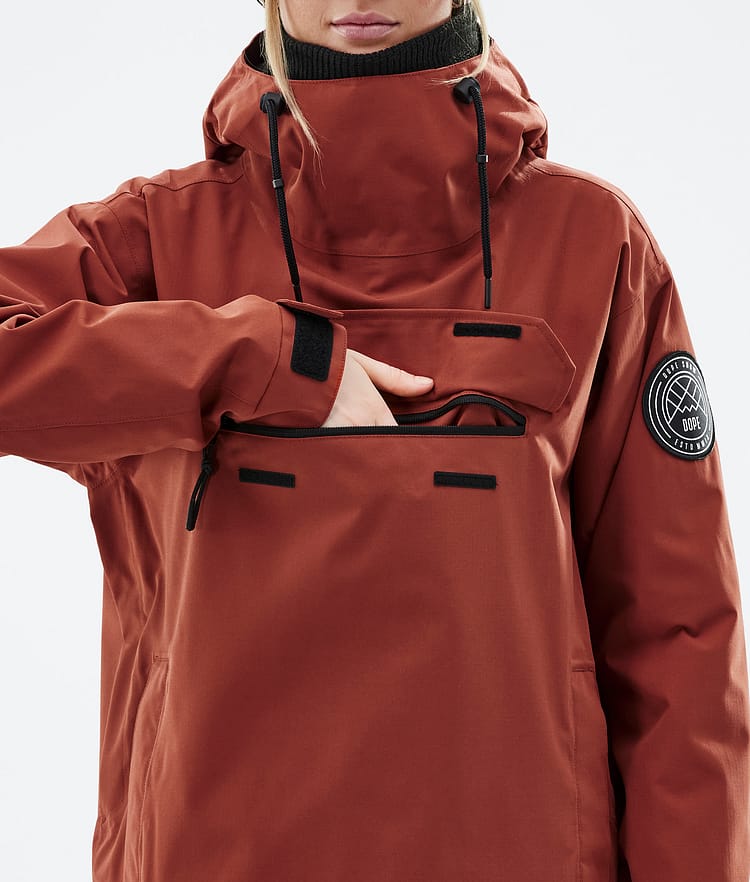 Dope Blizzard W 2022 Veste de Ski Femme Rust, Image 9 sur 9