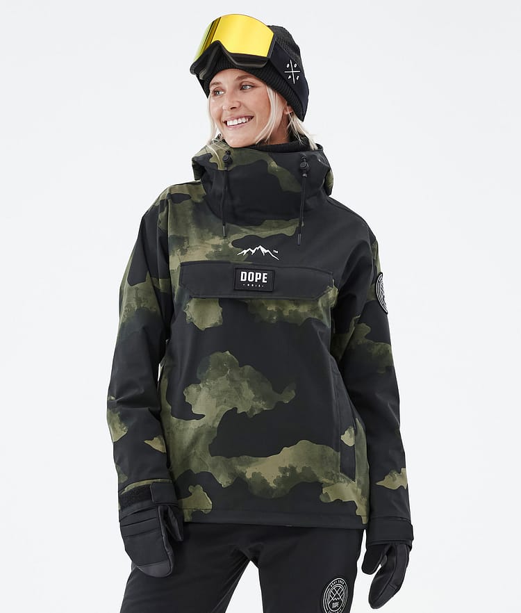 Dope Blizzard W 2022 Ski Jacket Women Green Camo, Image 1 of 9