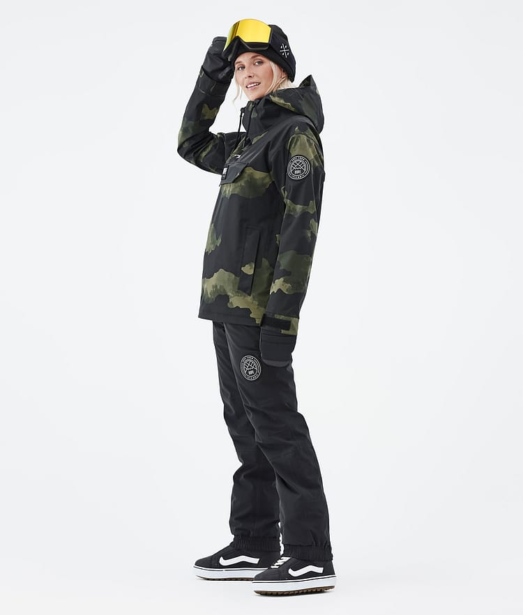 Dope Blizzard W 22 Bunda na Snowboard Dámské Green Camo Renewed, Obrázek 4 z 9