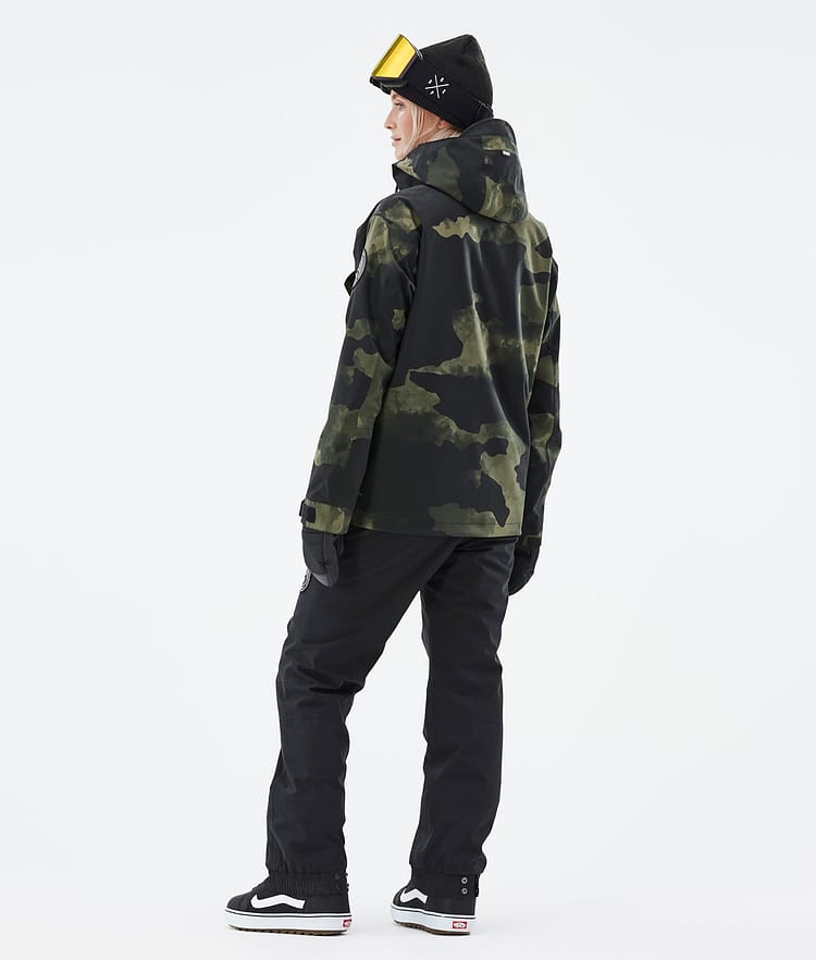 Dope Blizzard W 2022 Veste Snowboard Femme Green Camo, Image 5 sur 9