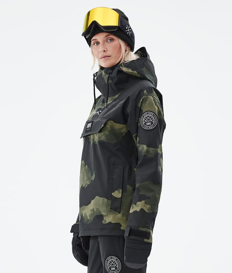 Dope Blizzard W 2022 Ski Jacket Women Green Camo, Image 6 of 9