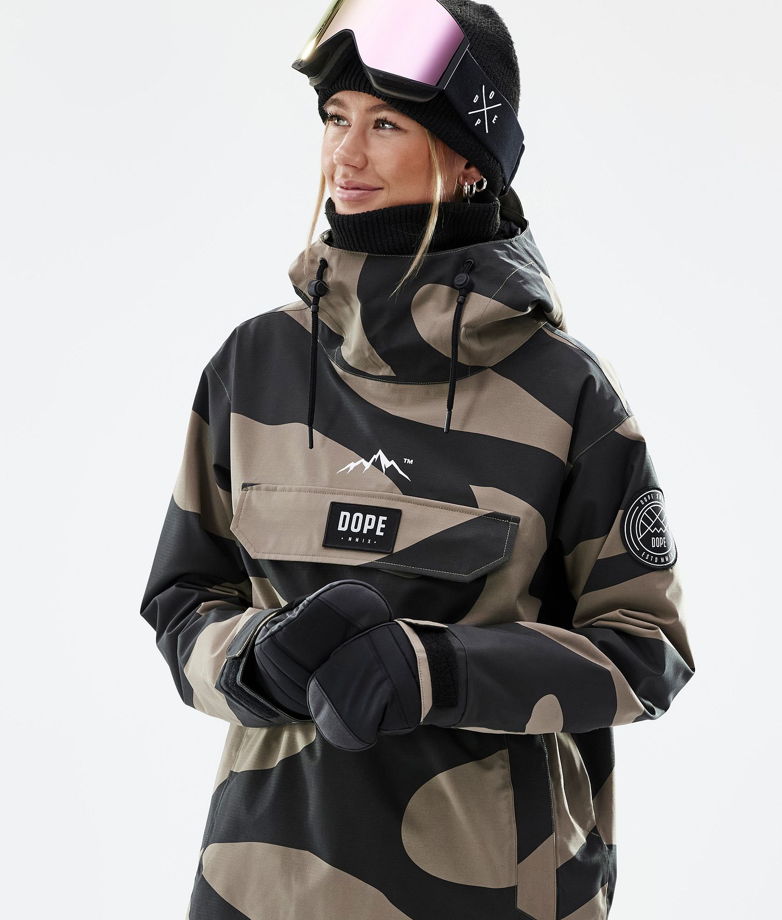 Dope Blizzard W 2022 Snowboard Jacket Women Pangea Walnut