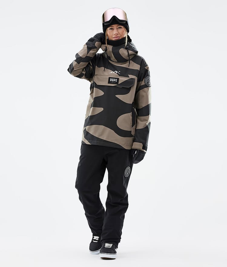 Dope Blizzard W 2022 Snowboardjakke Dame Pangea Walnut, Billede 3 af 9