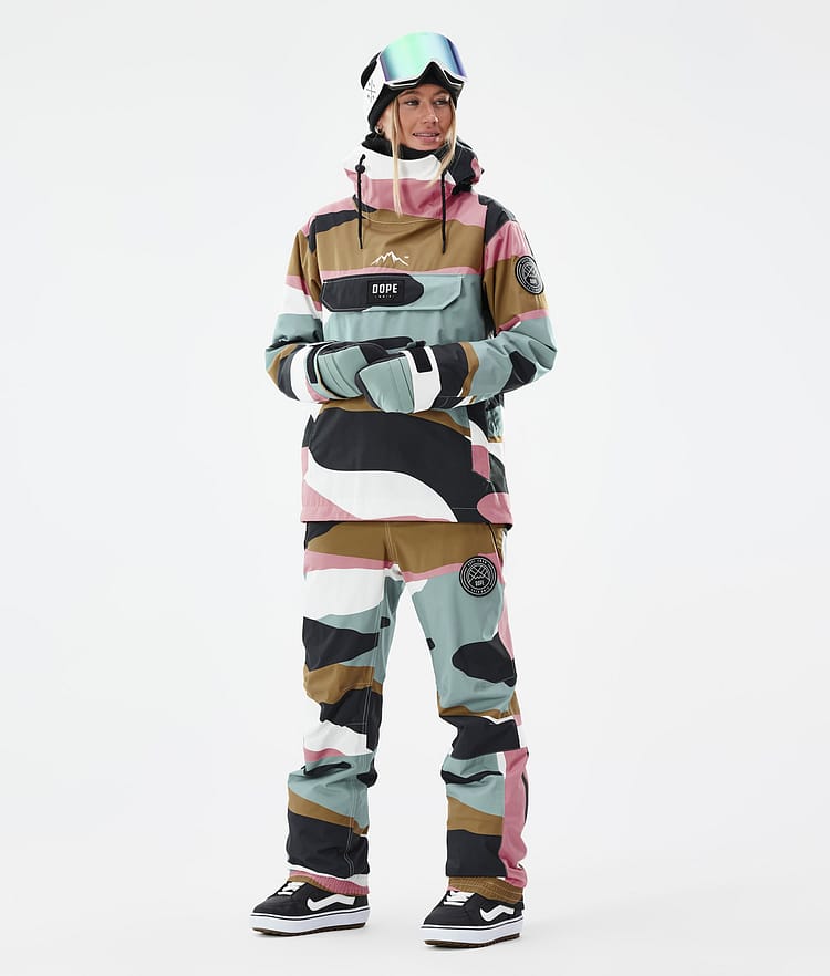 Dope Blizzard W Snowboard jas Dames Shards Gold Muted Pink, Afbeelding 2 van 8