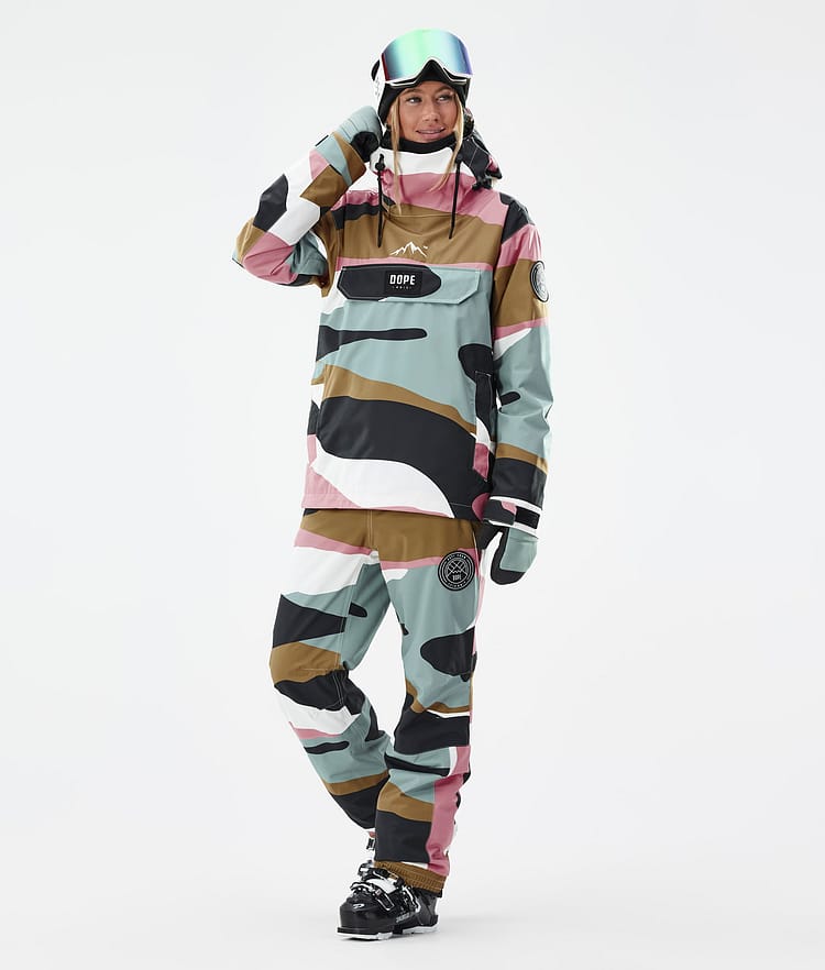 Dope Blizzard W Veste de Ski Femme Shards Gold Muted Pink, Image 3 sur 8