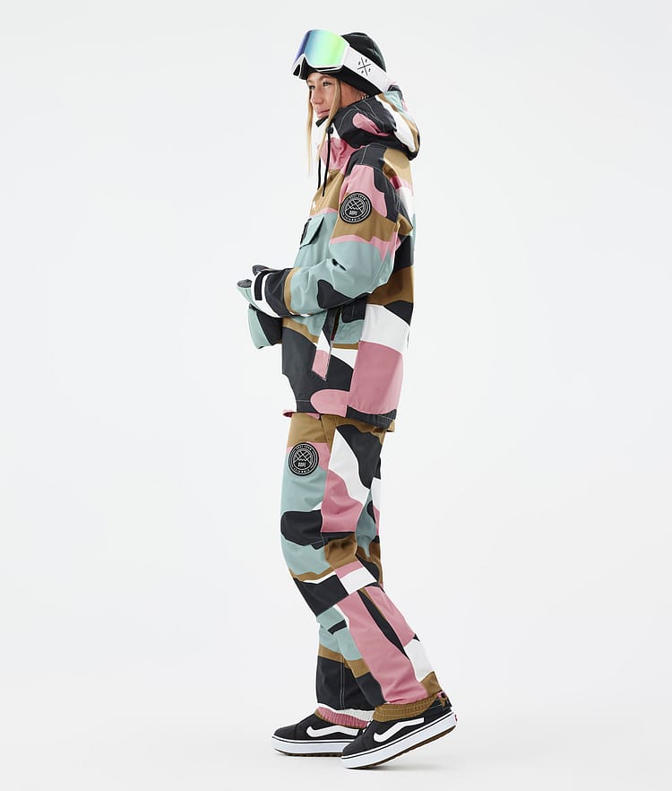 Dope Blizzard W Snowboard jas Dames Shards Gold Muted Pink, Afbeelding 3 van 8