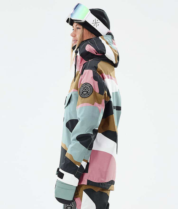 Dope Blizzard W Veste de Ski Femme Shards Gold Muted Pink, Image 6 sur 8