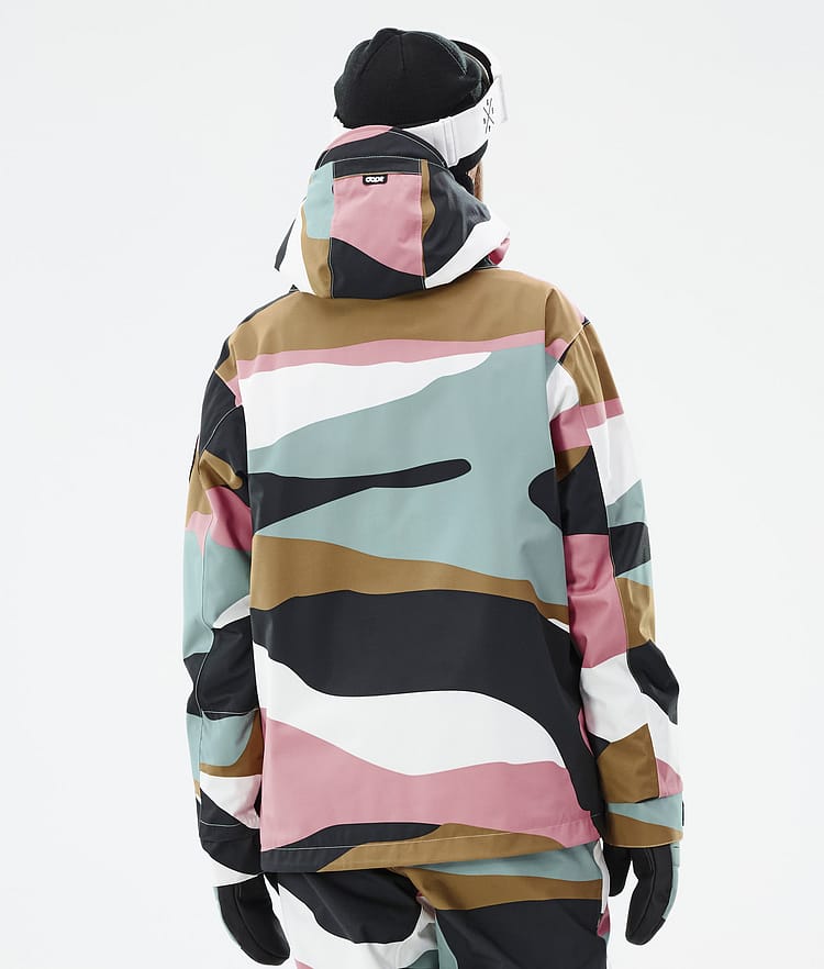 Dope Blizzard W Snowboard jas Dames Shards Gold Muted Pink, Afbeelding 6 van 8