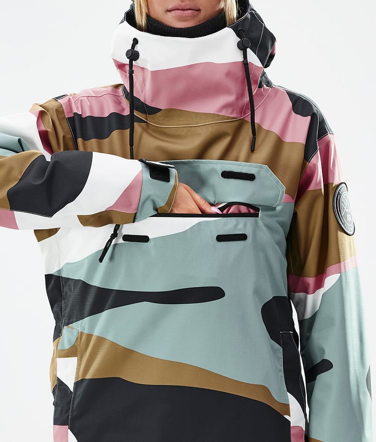 Dope Blizzard W Snowboard jas Dames Shards Gold Muted Pink, Afbeelding 8 van 8