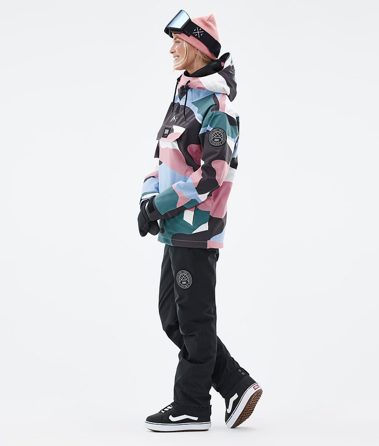 Dope Blizzard W 22 Bunda na Snowboard Dámské Shards Light Blue Muted Pink Renewed, Obrázek 4 z 9