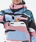 Dope Blizzard W 2022 Giacca Snowboard Donna Shards Light Blue Muted Pink, Immagine 9 di 9