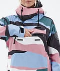 Dope Blizzard W 2022 Snowboardjacke Damen Shards Light Blue Muted Pink Renewed, Bild 9 von 9