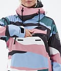 Dope Blizzard W 2022 Snowboard Jacket Women Shards Light Blue Muted Pink, Image 9 of 9