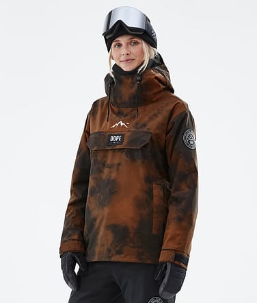 Dope Blizzard W 2022 Kurtka Snowboardowa Kobiety Smudge Orange