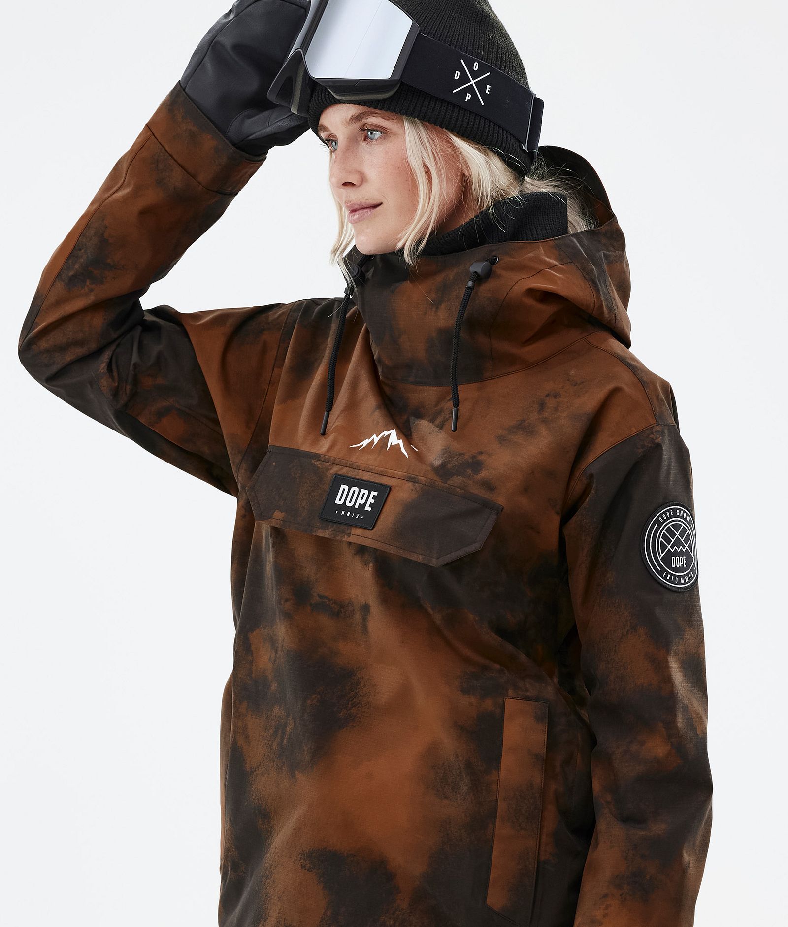 Dope Blizzard W 2022 Veste de Ski Femme Smudge Orange, Image 2 sur 9