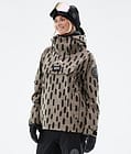 Dope Blizzard W 2022 Veste Snowboard Femme Stripes Walnut, Image 1 sur 9