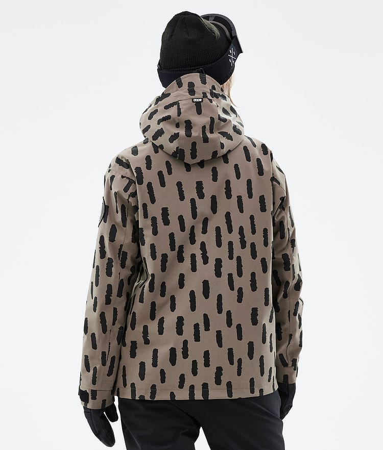 Dope Blizzard W 22 Bunda na Snowboard Dámské Stripes Walnut, Obrázek 7 z 9