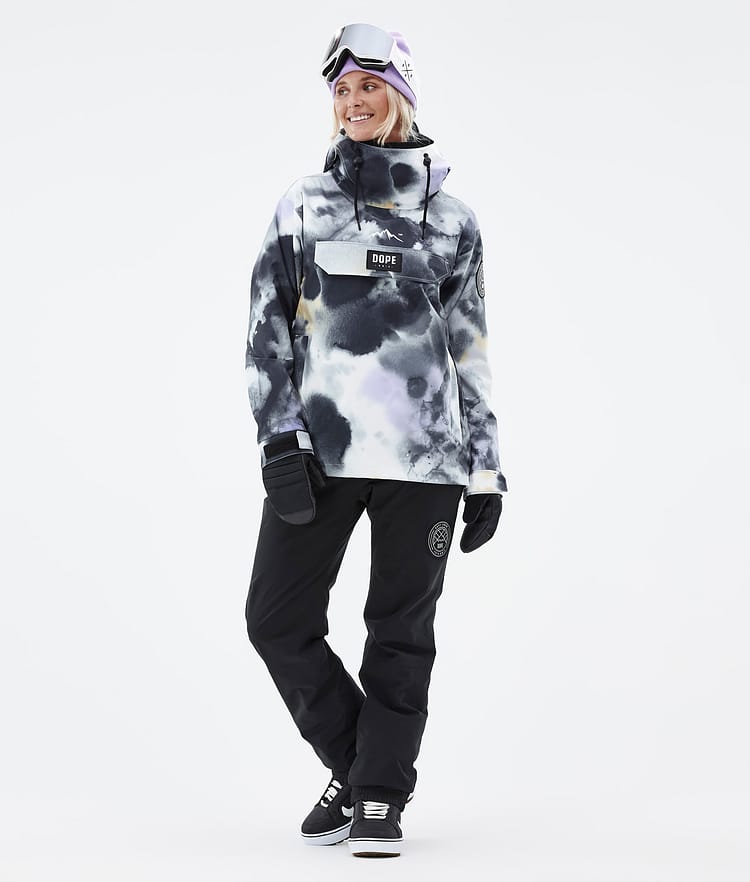 Dope Blizzard W 2022 Snowboard jas Dames Tiedye Black Purple Renewed, Afbeelding 3 van 9